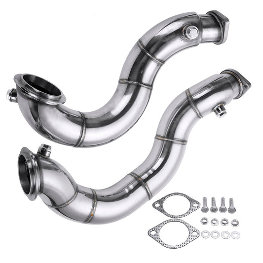 76mm Exhaust Turbo Downpipe Twin Turbo N54 N54B30 for BMW 135i 335i Z4 N54 E82 E87 E81 E90 E91 E92 2007-2012