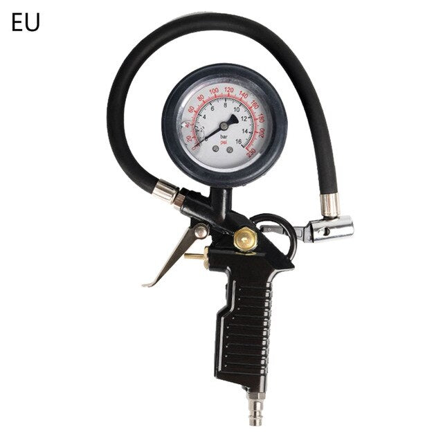 0-220 PSI 0-16Bar Digital Car Tire Air Pressure Inflator Gauge Automobile Tire Pressure Monitor LCD Display Air Tire Inflator