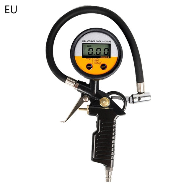 0-220 PSI 0-16Bar Digital Car Tire Air Pressure Inflator Gauge Automobile Tire Pressure Monitor LCD Display Air Tire Inflator