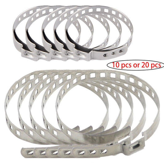 10PCS 20PCS Stainless Steel Drive Shaft CV Boot Clamp Kit Universal Adjustable AXLE CV Joint Boot Crimp Clamp Kit For Car