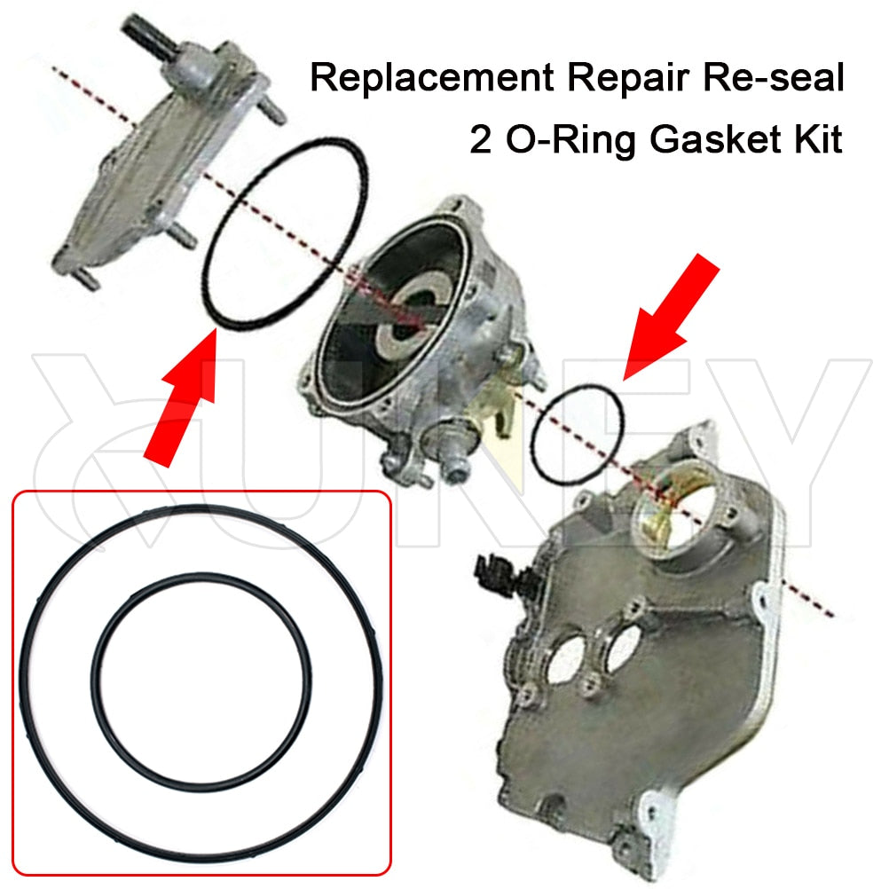 11668626471 2X Rubber Brake Vacuum Pump Seal Gasket Kit For BMW V8 E46 E65 E66 E53 E70 E60 E82 E84 E90 E93 745i 545i 645i X1 X5