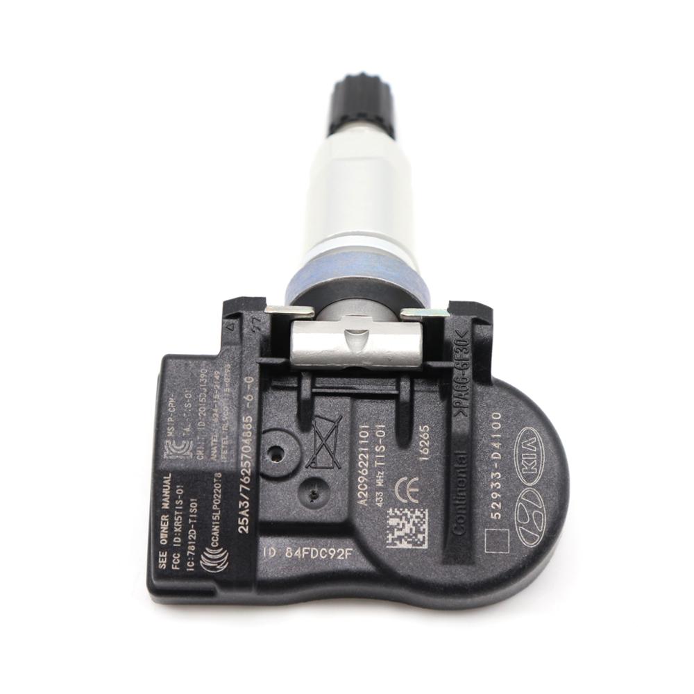 52933-D4100 For Hyundai ELANTRA GRANDEUR I30 FASTBACK IONIQ KONA Tire Type Pressure Monitor System Sensor 52933-F2000 433mhz