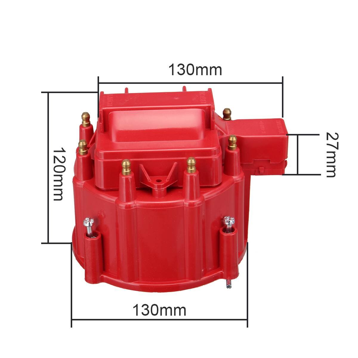 Chevy HEI Red Distributor Large Cap Rot
