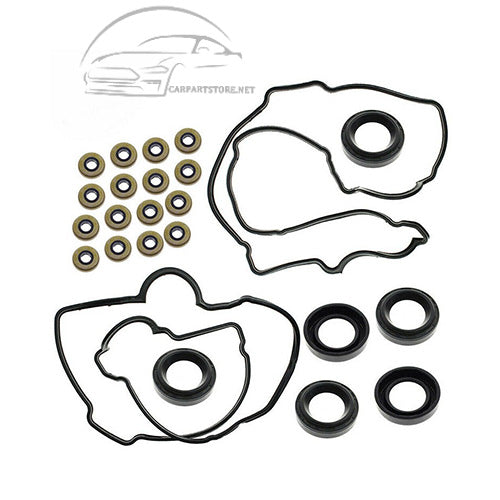 11213-62020 90210-05007 11193-70010 Engine Valve Cover Gasket with Spark Plug Tube Seals Grommet for Toyota Tacoma 4Runner
