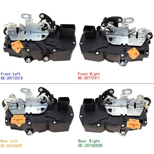 20772312 20772311 20760509 20760508 Mécanisme d'actionneur de serrure de porte pour Chevy Tahoe GMC Yukon Sierra Silverado Suburban Avalanche Cadillac Escalade 2008