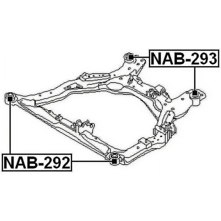 54400-CA00A 54400CA00A For Front Suspension Subframe Bushing Rear 2004-2008 Nissan Murano