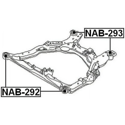 54400-CA00A 54400CA00A For Front Suspension Subframe Bushing Rear 2004-2008 Nissan Murano