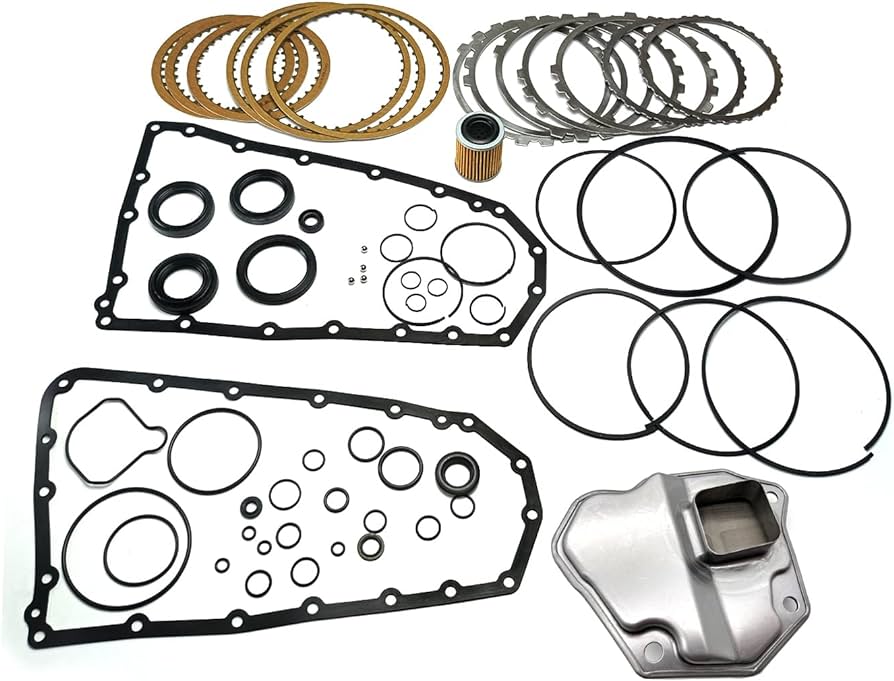 JF011E RE0F10A F1CJA CVT Automatic Transmission Rebuild Kit, Auto Master Rebuild Kit With Oil Filter Clutch Steel Plates for Nissan Altima Rogue Sentra Jeep Compass Citroen Dodge