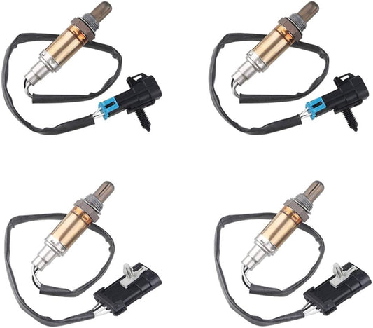 9617178 234-4012 234-4018 SG454 SG236 13474 4Pcs O2 Sensor Oxygen Sensor with Chevrolet Silverado 96 97 98 1500 GMC CK 1500 Upstream Downstream