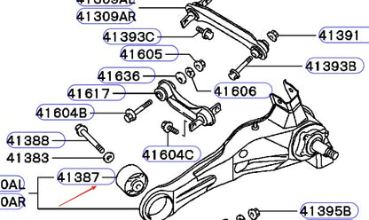 CAB35364,MR102063,MB809262,MB809262,MR102063 Control Arm Bushing For MITSUBISHI LANCER 93-
