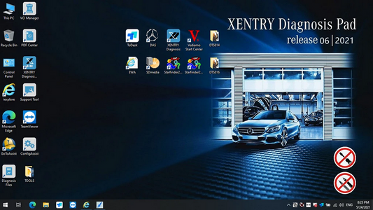 Mercedes DAS XENTRY OpenShell XDOS 2022- 500G Hard disk