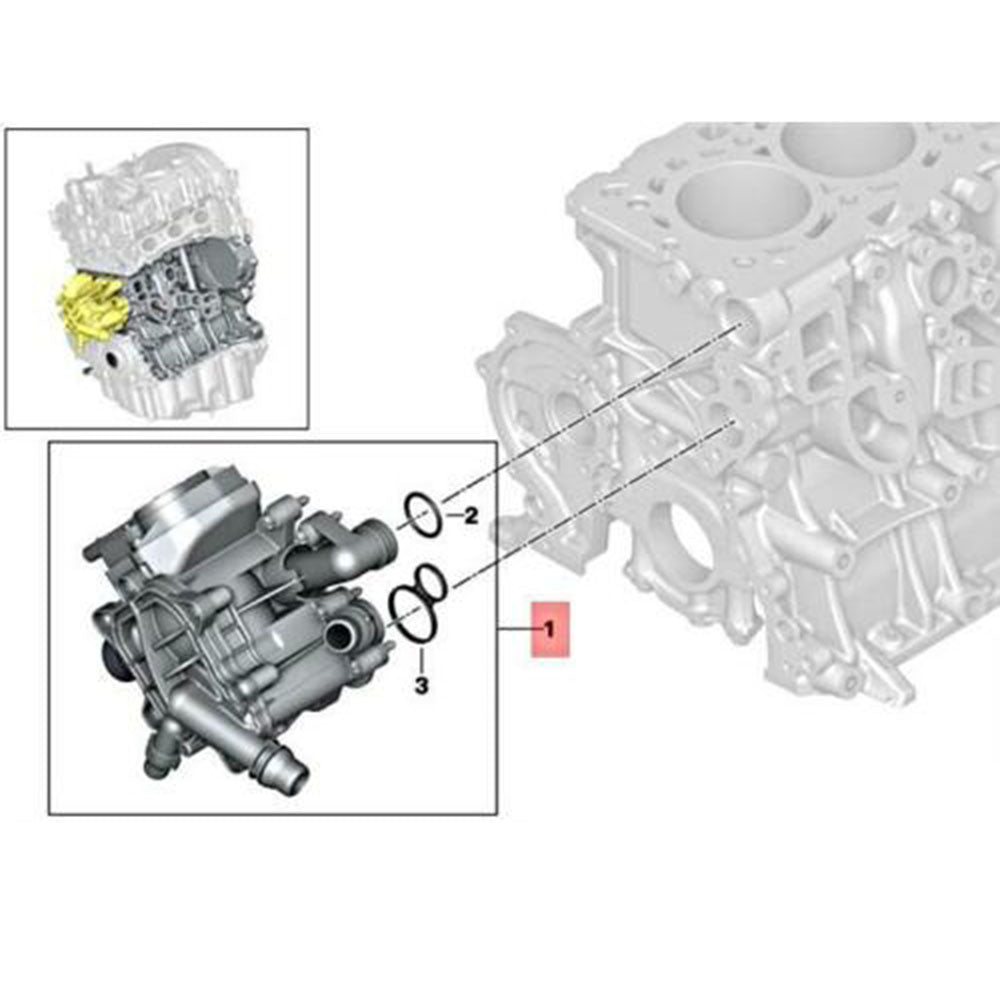 11537644811 Petrol Engine Cooling Thermostat Heat Manage Module for BMW X3 F20 F21 F22 B38 B48