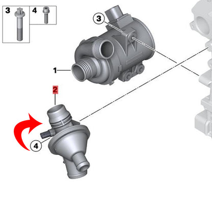 11538635689 11538648791 11537633477 11538636594 Coolant Thermostat For BMW