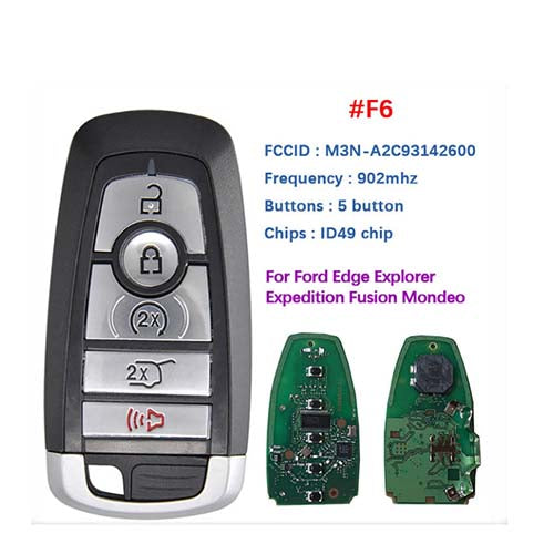 164-R8166 164-R8185 Aftermarket Smart Remote for Ford F-Series M3NA2C931426 902 MHz 49 Chip