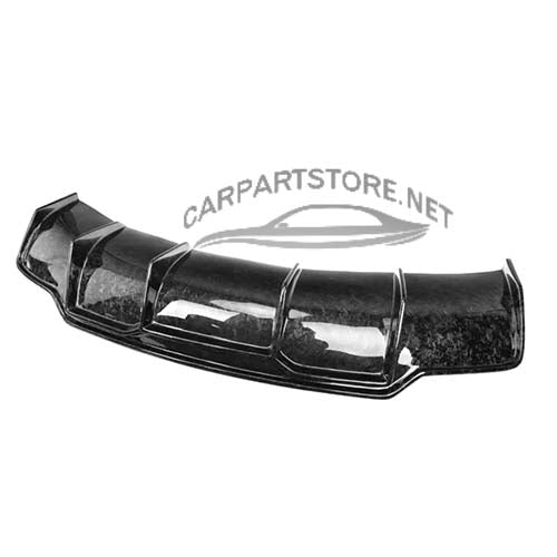1083983-S0-A Forged Carbon Fiber Rear Bumper Diffuser Chin for Tesla Model 3 Rear Lip Protector