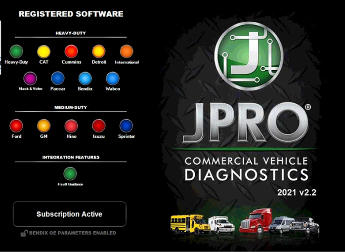 Le plus récent outil d'analyse de diagnostic de camion professionnel 2021V2 JPRO et ordinateur portable Panasonic CF19 I5