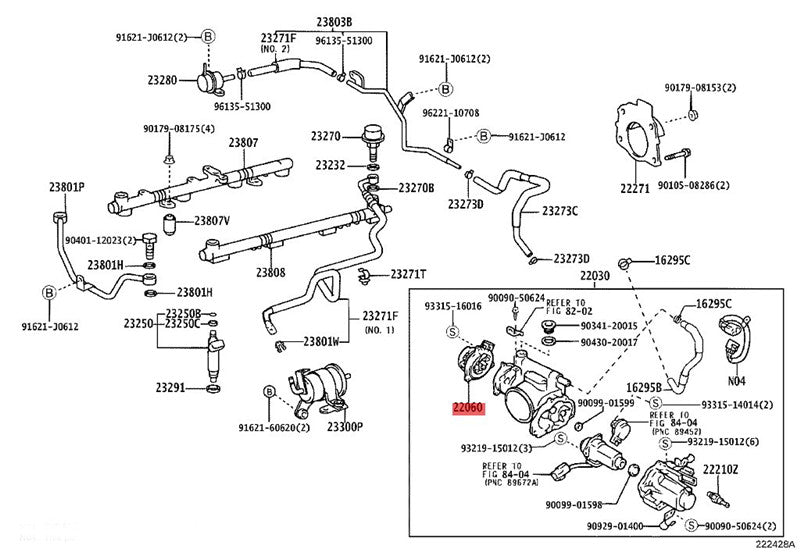 22060-50011 22060-50010 New Throttle Body Level Sensor for Toyota Lexus