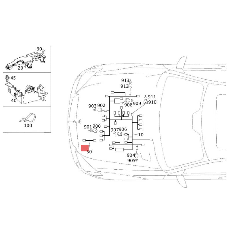 2741500120 2741560024 2741508602 Car Oil Sensor Line for Benz