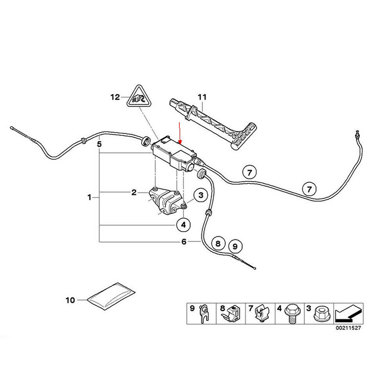 34436850289 For BMW X5 E70 X6 E71 E72 Electronic Parking Control Unit Electronic Hand Brake Module Controller