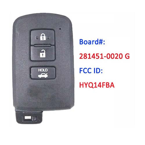89904-06140 8990406140 Toyota Camry COROLLA 2012-2019 Smart Key 315MHz 4 Buttons