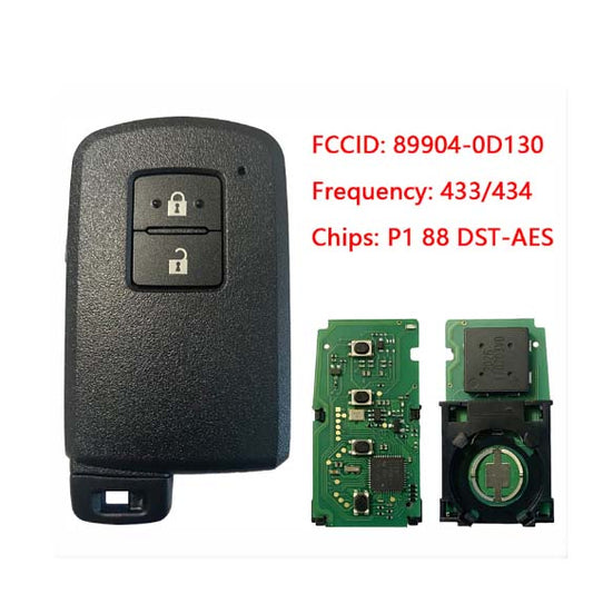 89904-0D130 89904-42130 Toyota Rav4 2013-2018 Télécommande à clé intelligente 433 MHz