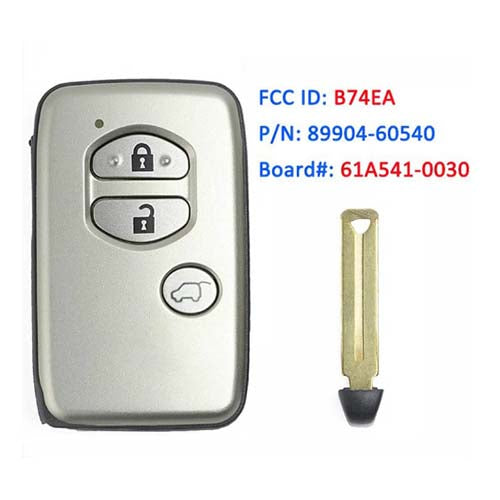 89904-60540 8990460540 61A541-0030 B74EA UNLOCKED FOR 10-17 TOYOTA PRADO SMART KEY PROXIMITY REMOTE