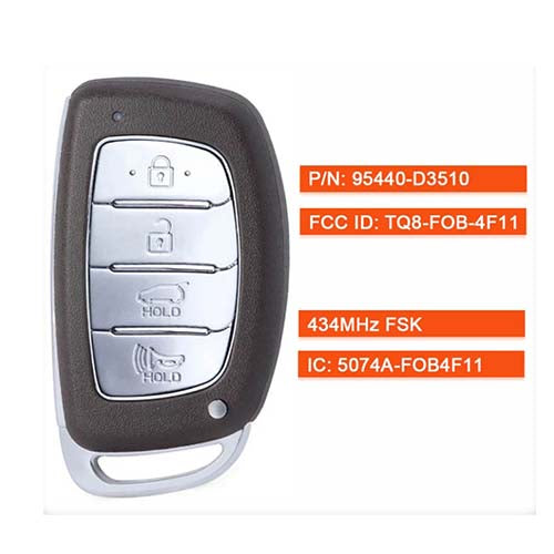 95440-D3510 95440D3510 Hyundai Tucson Smart Remote Key 433MHz