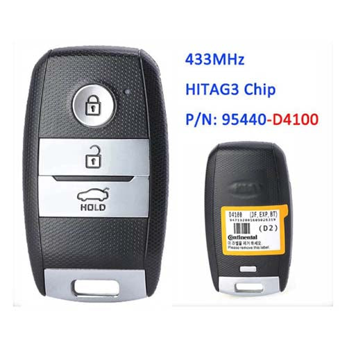 95440-D4100 95440D4100 Kia Optima Smart Remote Key 433MHz 3 Buttons