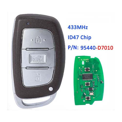 95440-D7010 95440D7010 Smart Keyless Remote Key Fob 3 Button for Hyundai Tucson