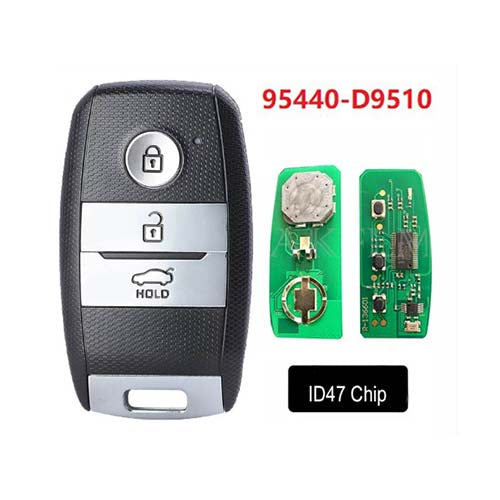 95440-D9510 95440D9510 Clé à distance intelligente KIA Sportage 2019 3 boutons 433 MHz ID47