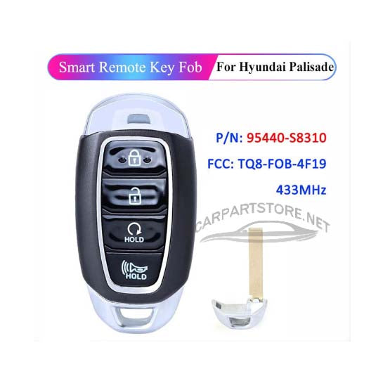 95440-S8310 95440S8310 Hyundai Palisade Smart Remote Key 433MHz 4 Buttons