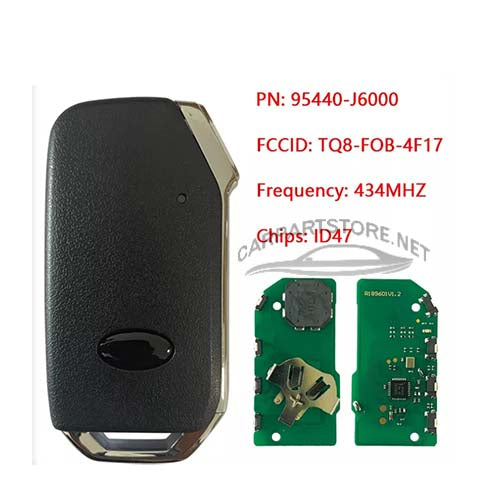 95440-J6000  95440J6000 Kia K900 2018+ Smart Key, 4Buttons 433MHz