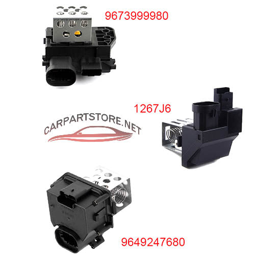 9649247680 9658508980 9659799080 1308CN 1267J6 9673999980 Heater Blower Fan Resistor For Citroen Peugeot 206 307 308 3008 5008