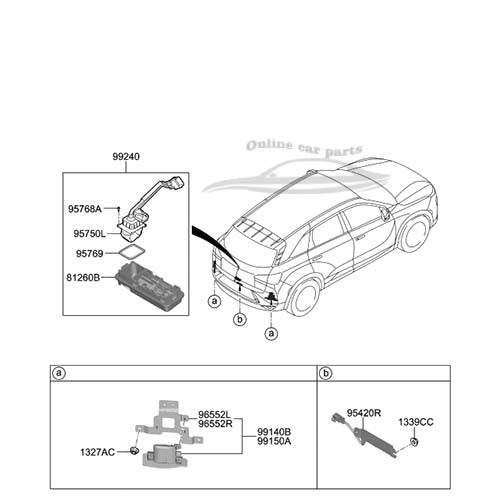 99240M5000 99240-M5000 Rear View Camera Hyundai Nexo
