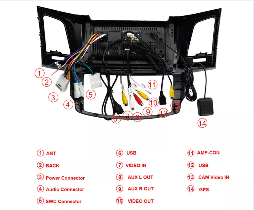Car Radio media GPS Navigation dvd player with WIFI BT for toyota fortuner hilux Vigo Android