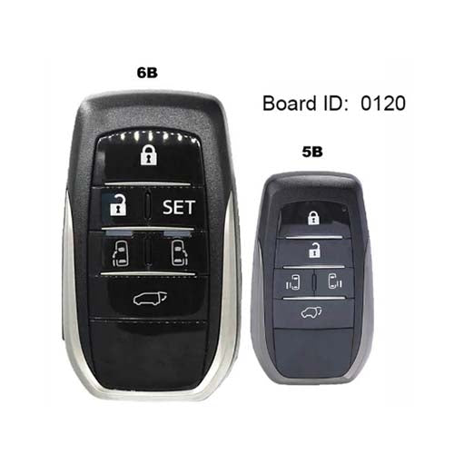 FT03-0120 312MHz 5 6 Boutons Smart Key PCB pour Toyota Alphard Vellfire pour Lexus 0120B6 312mhz 