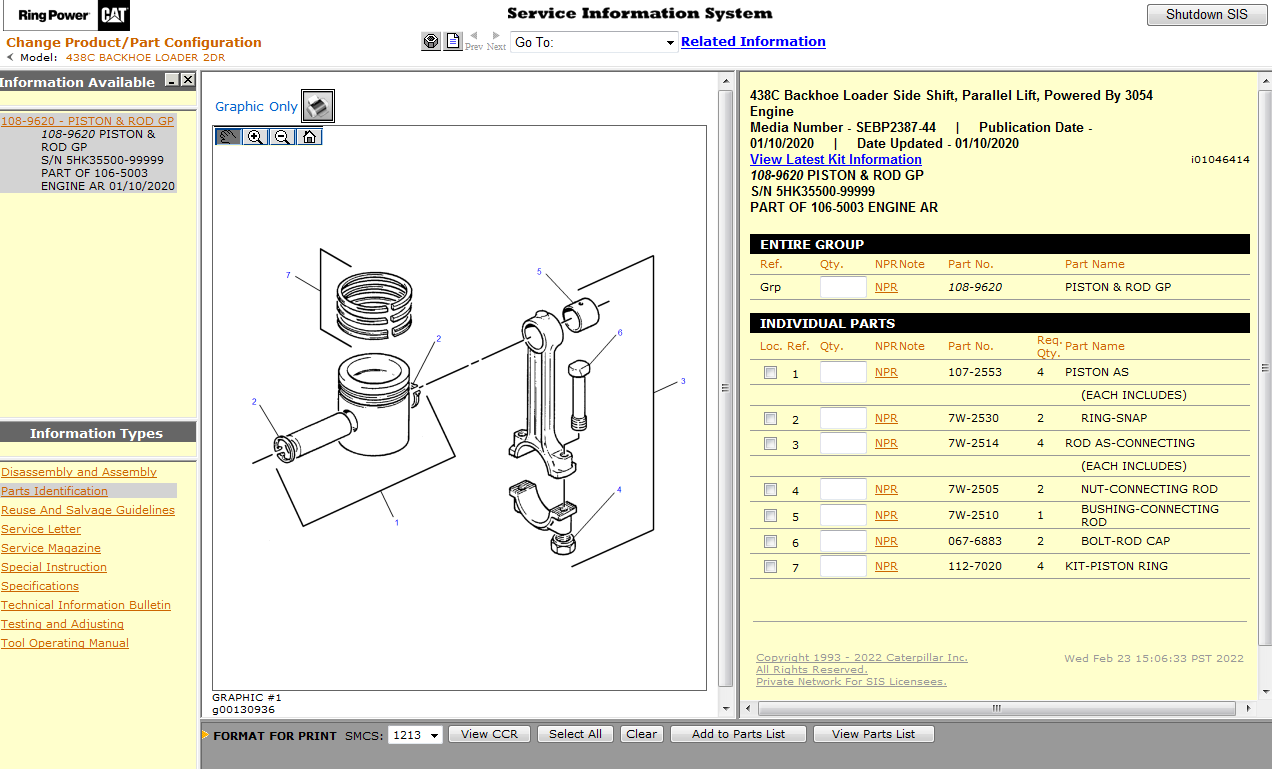 CATERPILLAR SIS [2021] CAT SIS Service Information System  Spare Parts Catalog and Service Repair Manual