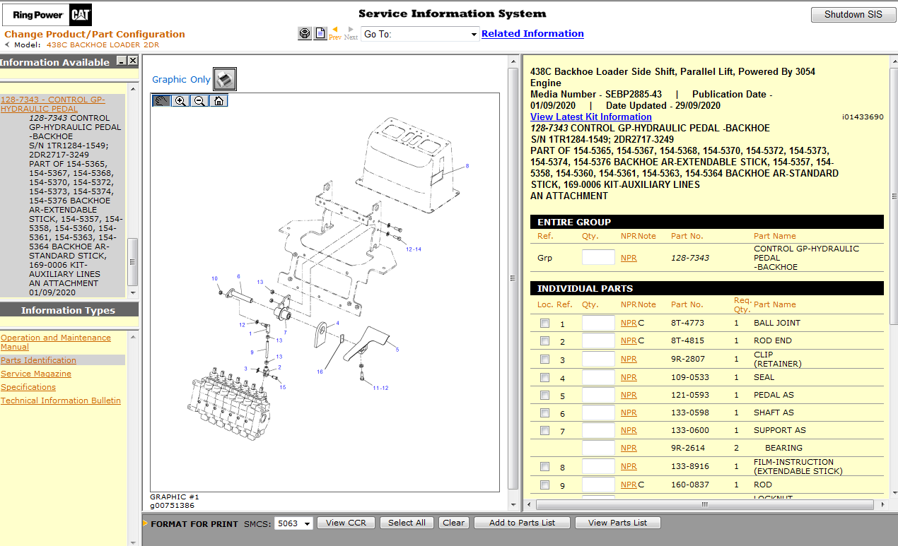 CATERPILLAR SIS [2021] CAT SIS Service Information System  Spare Parts Catalog and Service Repair Manual