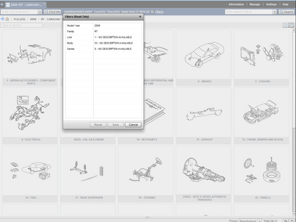 Chrysler Snap On EPC5 Parts catalog FCA  2022