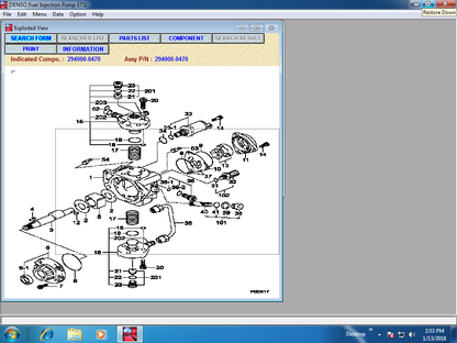 DENSO ETSI  Fuel Injection Pump ETSI Spare Parts Catalog DVD