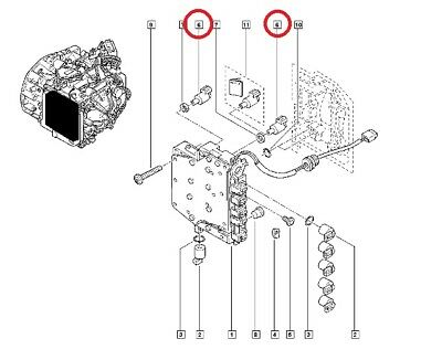 7701208174 9653760480 2574.10 2574.16 2PCS Pressure Regulator And Lock Up Solenoid For Renault Citroen Peugeot