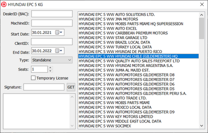 GMIO, GMNA, CHRYSLER, FORD, HYUNDAI, KIA, ISUZU SNAPON EPC5 Keys Snap-on Catalogs License  KEY General Motors GMNA Chrysler Pais4   Suzuki Worldwide EPC5 Genesis USA