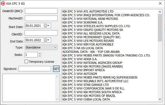 GMIO, GMNA, CHRYSLER, FORD, HYUNDAI, KIA, ISUZU SNAPON EPC5 Keys Snap-on Catalogs License  KEY General Motors GMNA Chrysler Pais4   Suzuki Worldwide EPC5 Genesis USA