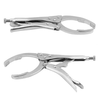 Alloy Steel Car Oil Filter Plier Remover Wrenchs Vice Locking Grip Vise Spanner Removal Repair Hand Tools Adjustable Holds Grip