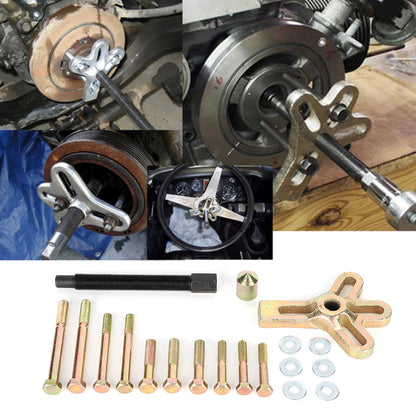 13pcs Harmonic Balancer Steering Wheel Puller Removal Automotive Tools Heavy Duty Crankshaft Gear Pullery Repair Kit