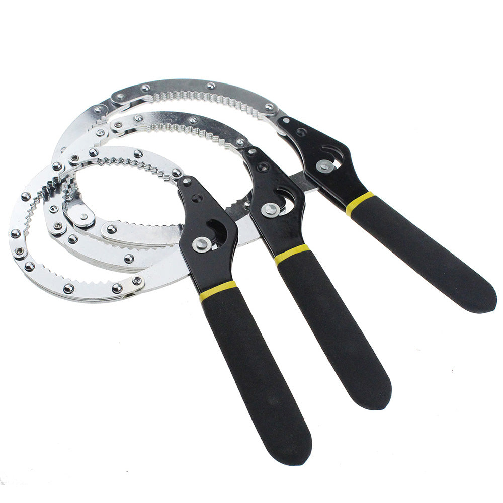 55-75/75-95/95-115mm Carbon Steel Oil Filter Removel Strap Wrench Spanner Car Repair Hand Tool