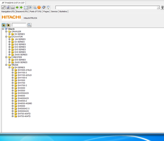 Hitachi PartsManager Pro v6.5.5 Parts Catalog 2016  spare parts