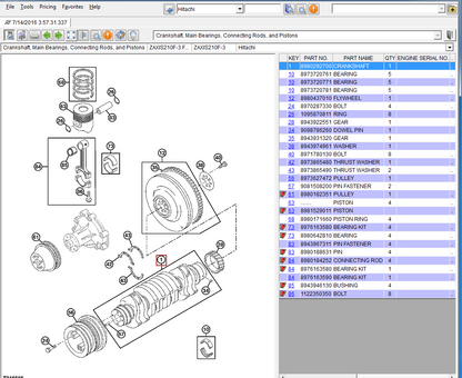 Hitachi PartsManager Pro v6.5.5 Parts Catalog 2016  spare parts