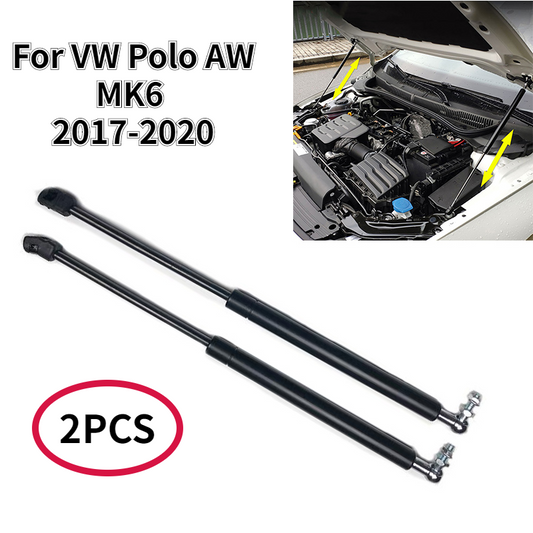 For 2009-2019 VW Polo MK5 MK6 6R 6C 61AW Refit Bonnet Hood Gas Spring Shock Lift Strut Bars Support Rod Car styling