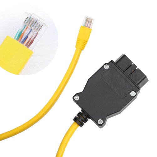 Câble d'interface ENET (Ethernet vers OBD) ICOM série F jaune